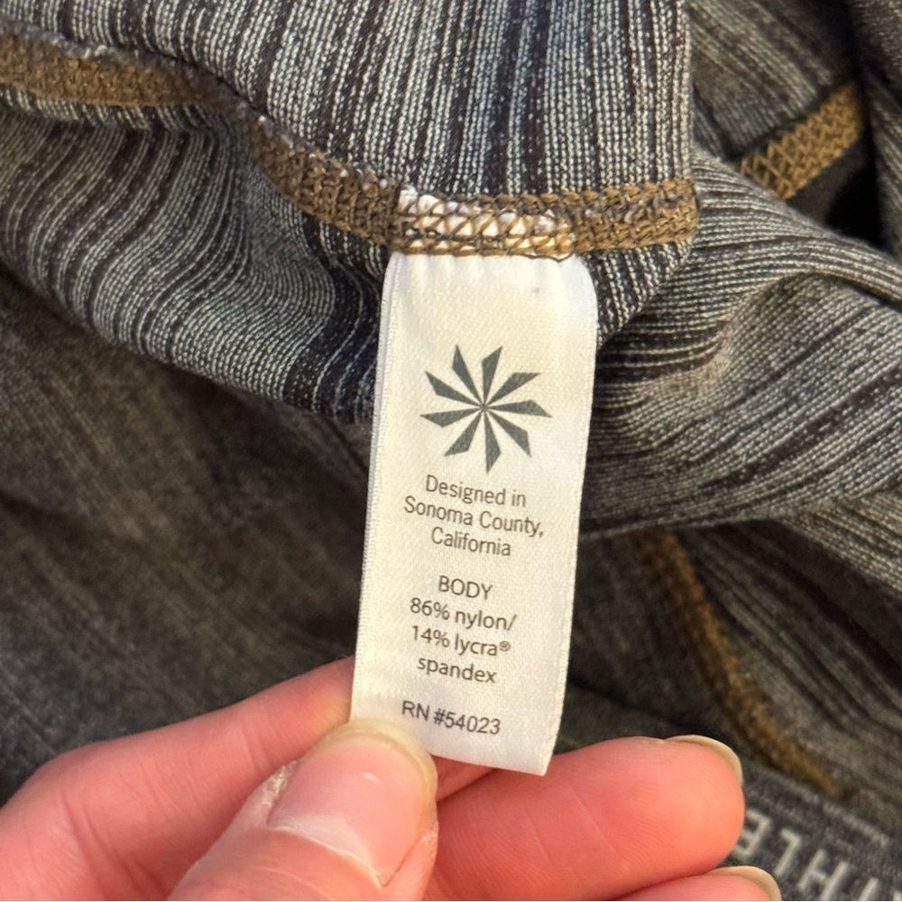 Athleta High Rise Chaturanga Leggings Charcoal Heather Gray Women’s Size Small - Picture 3 of 4